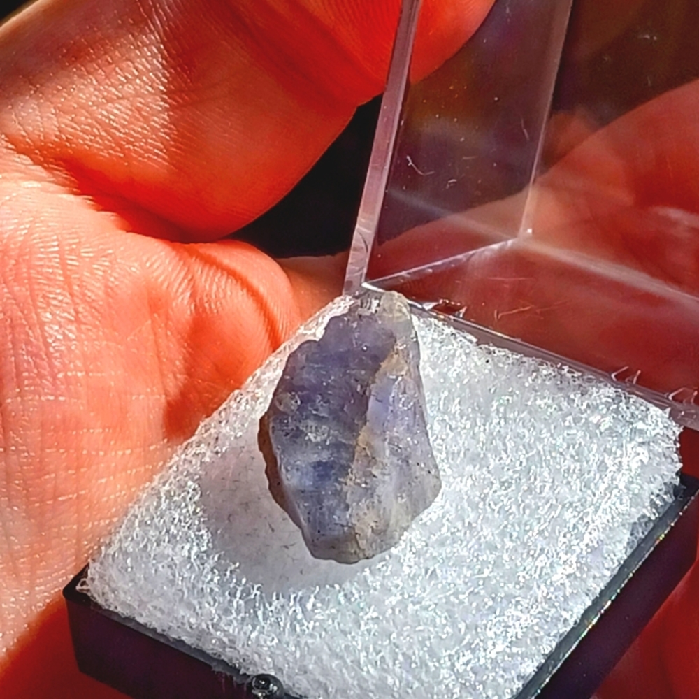 17.25cts. Tanzanite Natural Raw Rough Specimen Jar